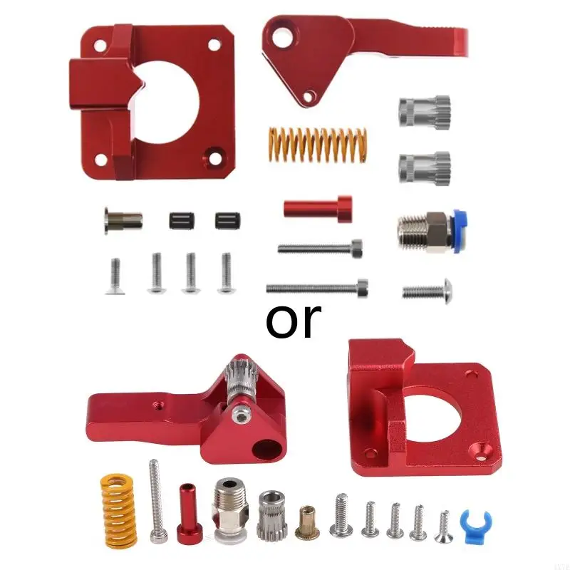 4X7E Upgraded CR10S Dual Gear Extruder Dual Gear mk8 Metal Extruder