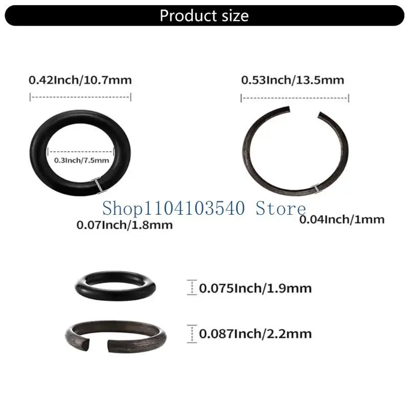 02dc Durabilité 3/8 pouces Impact Retard Ringing Rings Ring Rings Set outils / 7pcs