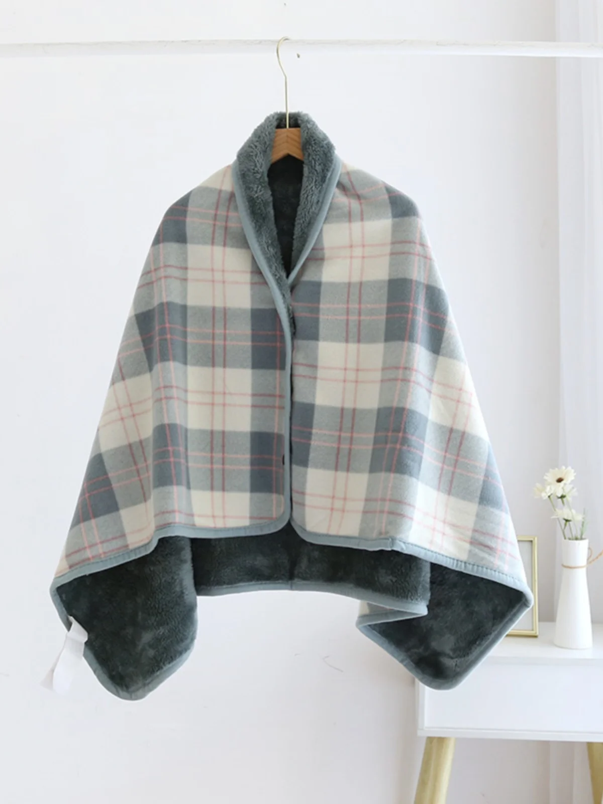 

Многофункциональное теплое фланелевое одеяло-плед для отдыха, флисовая накидка для офиса, согревающее плечо, детское одеяло из полиэстера