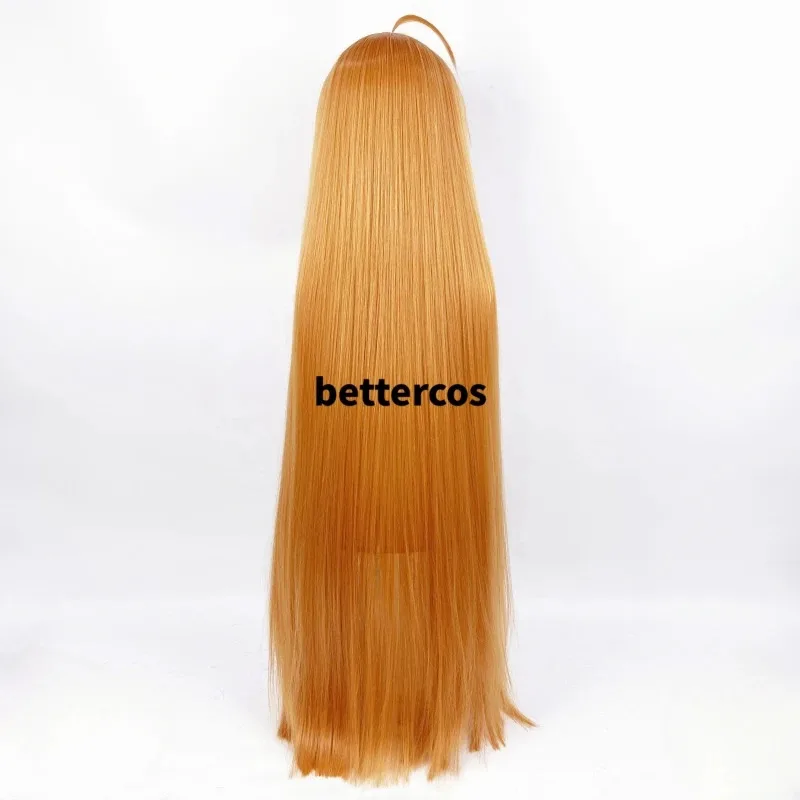

New Futaba Sakura Wig P5 100cm Long Straight Citrus Orange Heat Resistant Cosplay Costume Wigs BGSDH2025