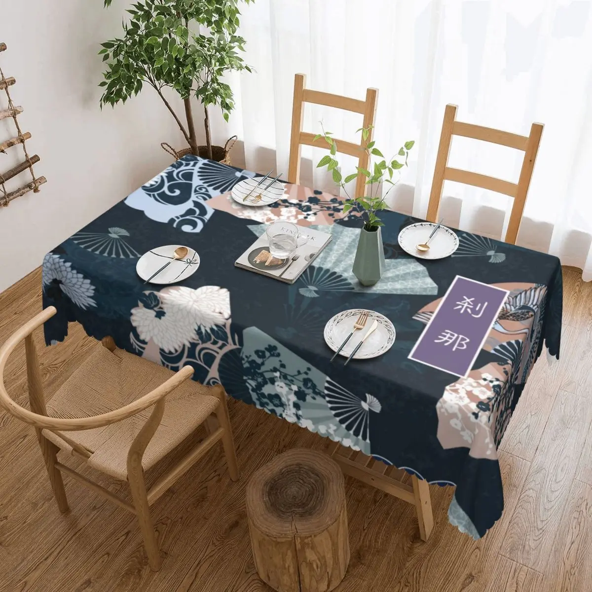 Custom Rectangular Oilproof Yashahime Setsuna Inuyasha Table Cover Japanese Anime Table Cloth Tablecloth for Picnic