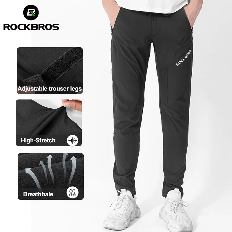 

ROCKBROS Bike Pants Comfortable Reflective Elasticity Refreshing Breathable Trousers Stretch Fabric Cycling MTB Road Pants