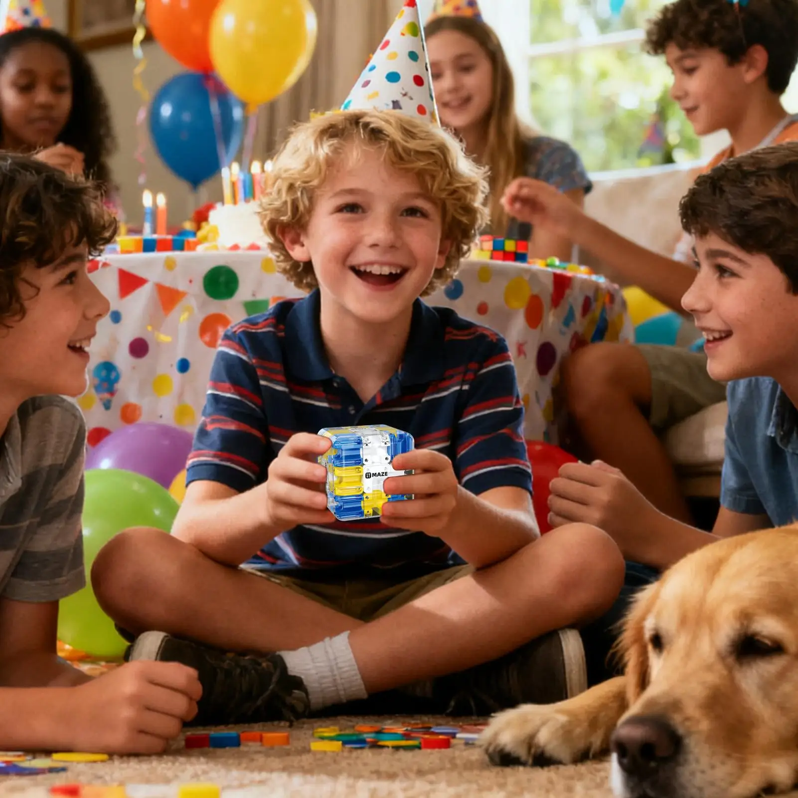 ثلاثية الأبعاد لغز الكرة الأطفال تحدي عقبة لعبة متاهة الكرة لغز التوازن التدريب التخليص لعبة التعليم هدية عيد الميلاد #3