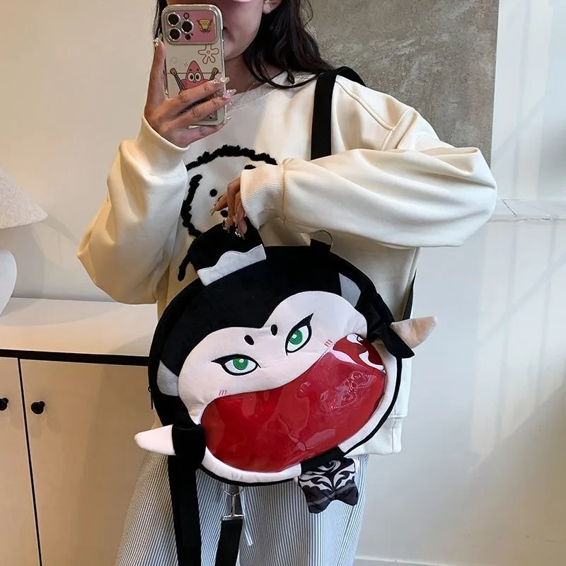 Anime Film Ne Zha 2 Ne Zha Kawaii Gesicht Cosplay Rucksack Itabag Lolita Mädchen Transparente Schulter Taschen Fans Sammlung Requisiten Geschenk