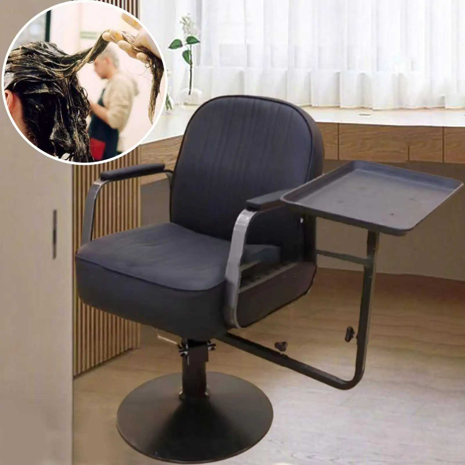 Поднос для салонного стула для инструментов по уходу за волосами, регулируемая насадка для расчесок и чаш для окрашивания