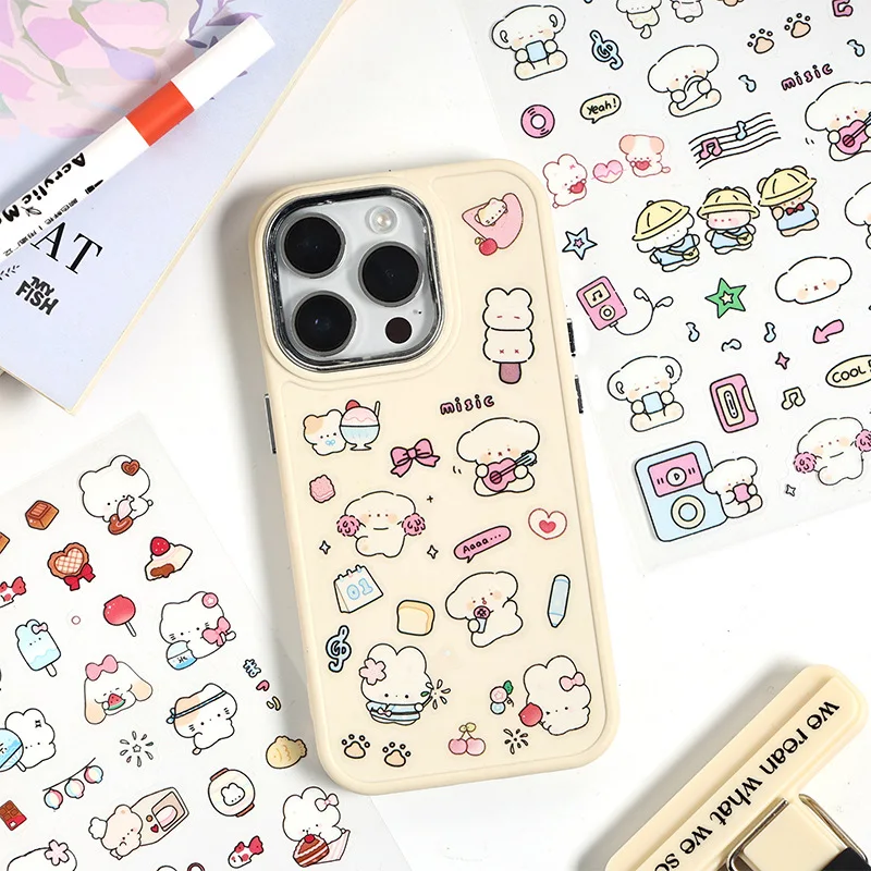 Korean Style Cute Cartoon Graffiti Stickers Multipurpose Decoration Stickers for Journal Pencil Case Bicycle