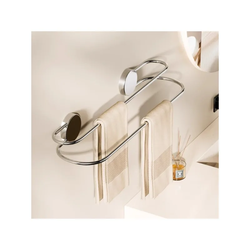 

Stainless steel towel rack, non-punching toilet, high-end bathroom toilet wall hanging