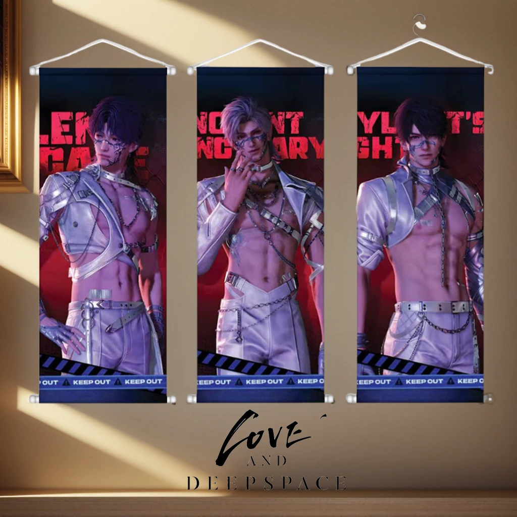 

New Zayne Rafayel Love Sylus and Xavier Caleb Deepspace Wall Scroll Character Collection Poster Decoration Gifts