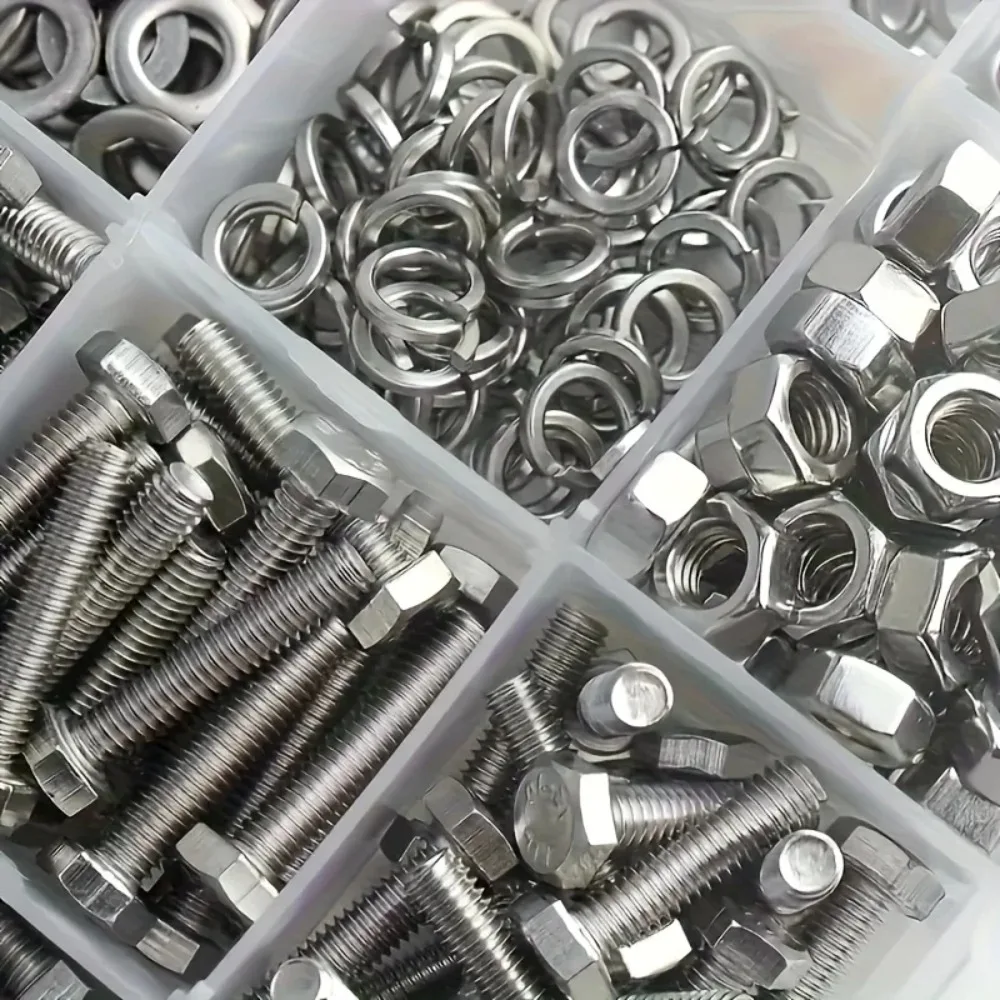 240pcs Hex Bolt & Nut Set - Durable, Corrosion-Resistant with M4 & M5 Sizes for Versatile Use