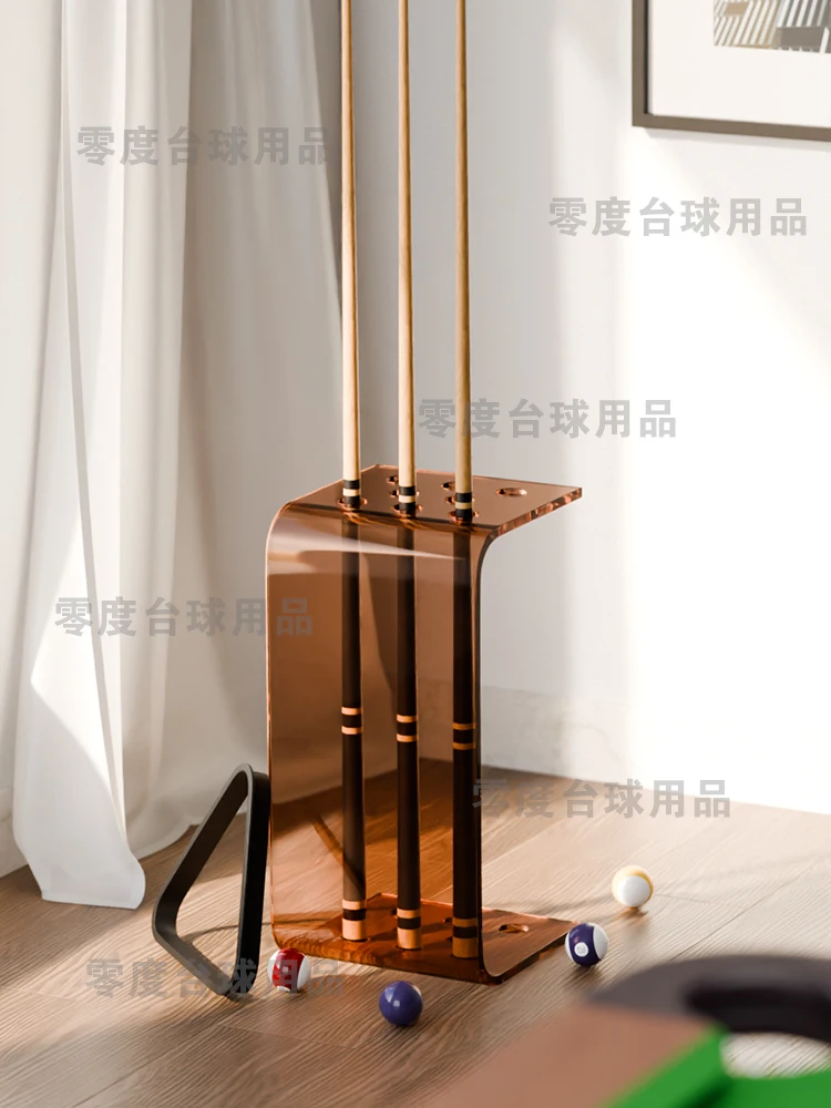 

Multi-Hole Cue Holder Cue Storage Rack Premium Acrylic Pool Cue Stand Vertical Pool Cue Storage Display Rack Club