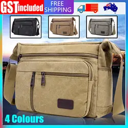 Men Canvas Shoulder Bags Casual Tote Vintage Crossbody Bag Luxury Messenger Bags Fashion Handbag Travel Large Capacity Tote Bag