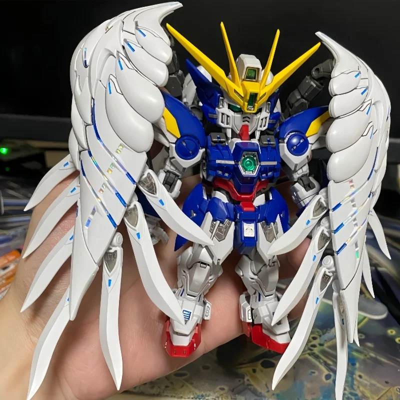재고 있음 Mgsd 백설공주 에이 엔젤 윙즈 제로 모델 키트 로봇 조립 장난감 특징 클레이트 색상 구성 데칼 포함 박스 포장