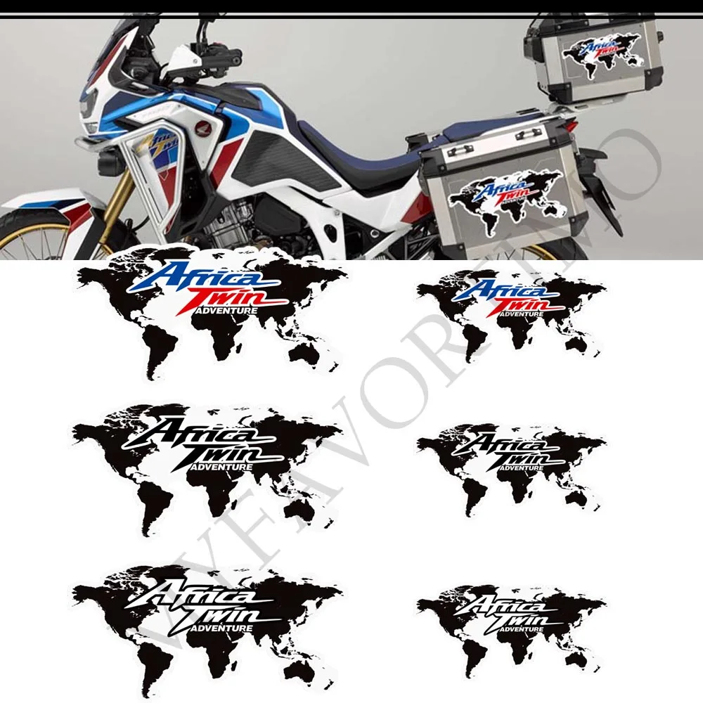 AfricaTwin CRF 1000 1100 L  For Honda Africa Twin CRF1000L CRF1100L Trunk Luggage Cases Tank Pad Protector Adventure Sticker Kit