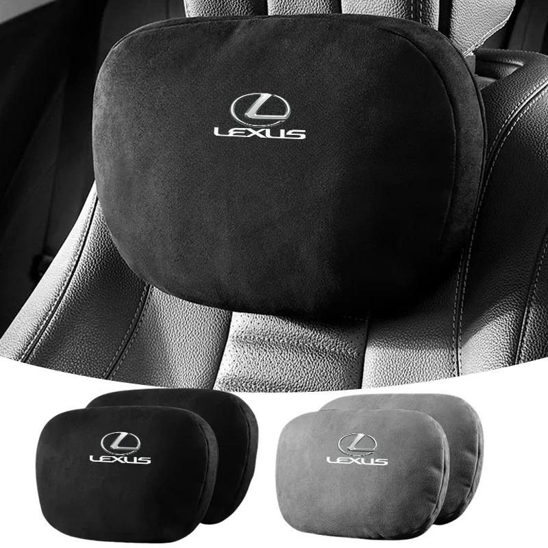 

Car Sticker Car Suede Headrest Memory Cotton Neck Pillow For Lexus RX330 IS250 Ct200h ES300h RX350 IS300h NX300h RX400h UX Auto