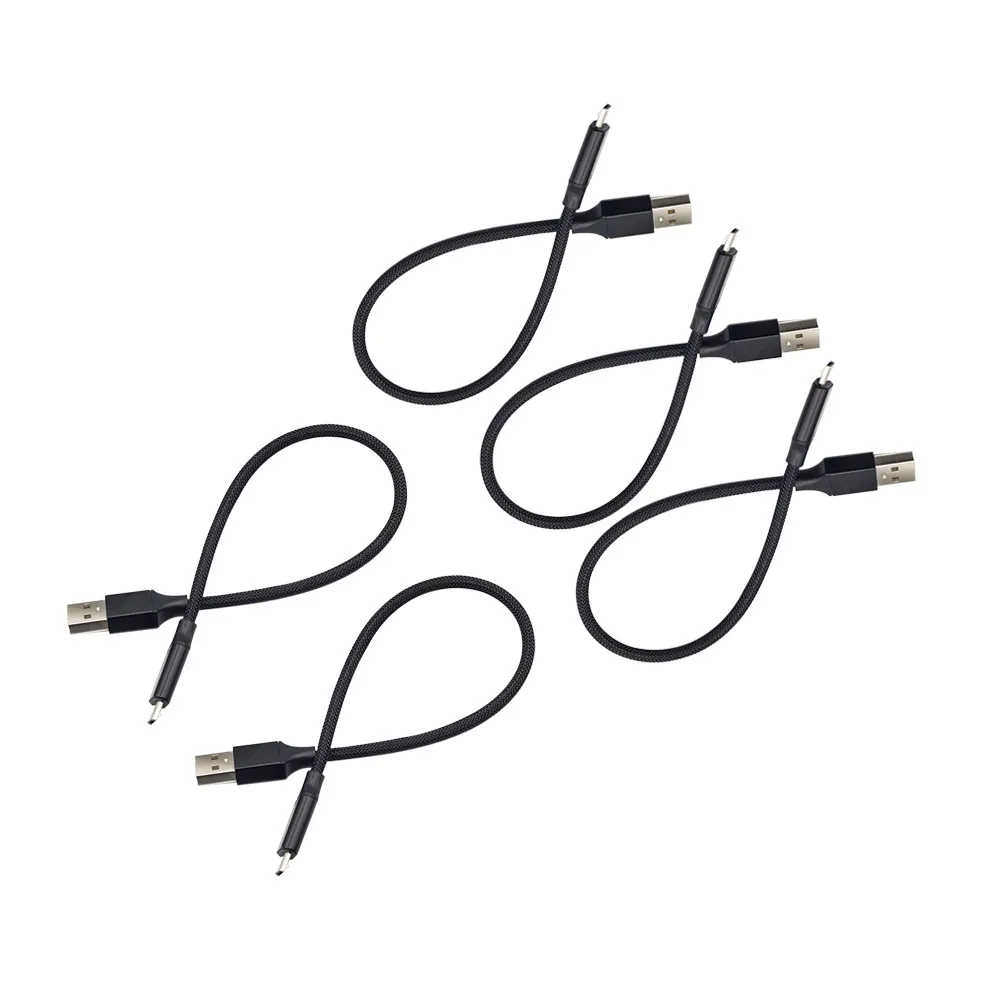 5Pcs Type-C USB C Cable Nylon Braided Fast Data Sync Charging Cable Quick Charger Compatible with Note 8 S8 S9 P9 2.4a