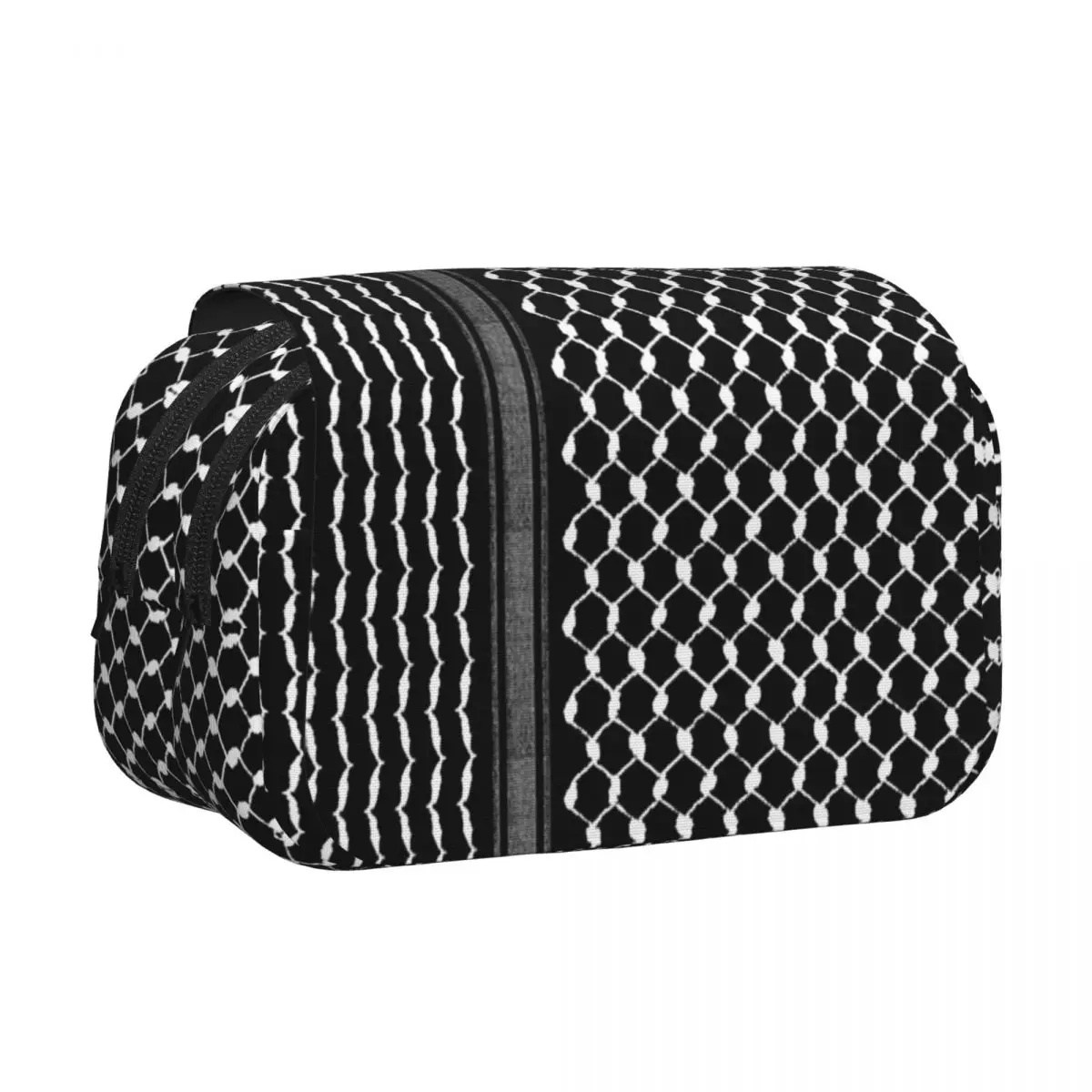 Palestinian Traditional Hatta Kufiya Pattern Pencil Case Pen Holder Hard Shell Leather Pen Box Pencil Bag for Boy Girl Gifts