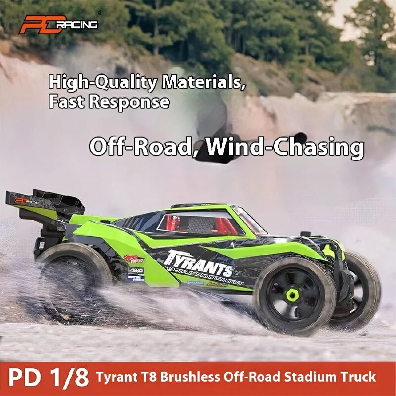

PDRACING JYRANTS 1/8 Tyrant T8 с дистанционным управлением, электрический 4WD бесщеточный внедорожник, полевой грузовик