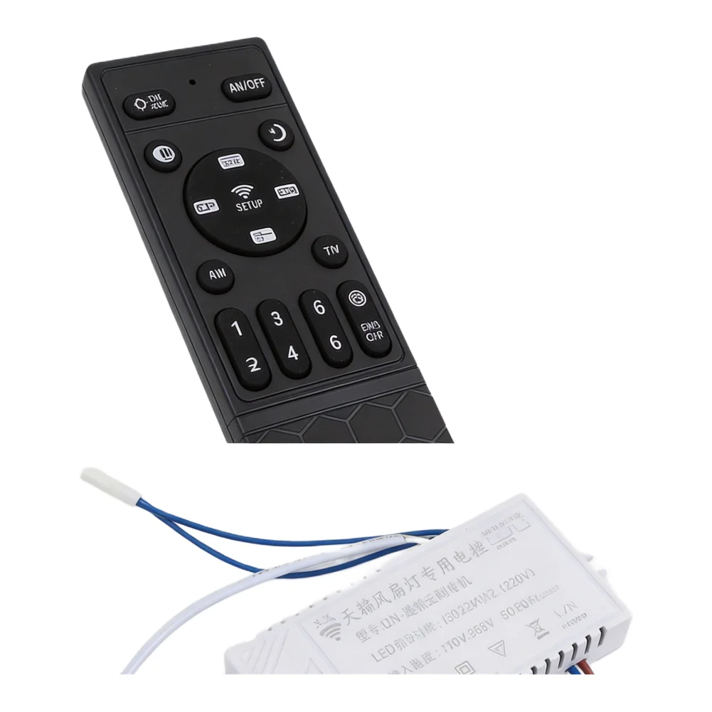 Fan Light Controller DC Inverter Controller Adjustable Brightness Levels Customizable Light Warmth Timer Function For Automation