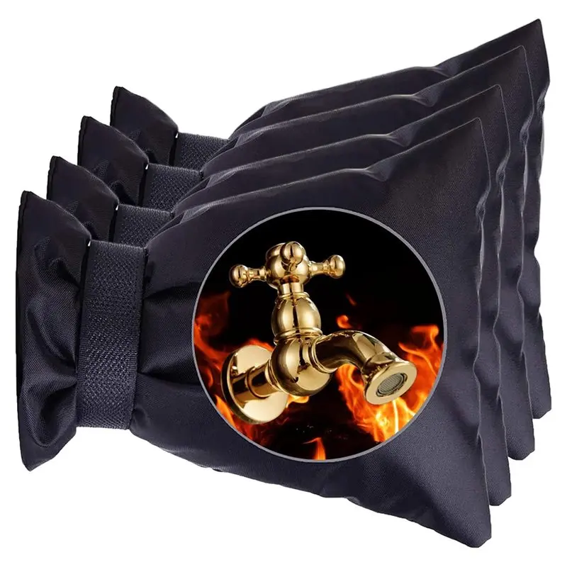 【TODAY-ONLY!】Couvercle de robinet extérieur, ensemble de 4 pièces, couvercle de robinet 7.8 "X 5.5", Protection contre le congélation, Miser, tuyau d'arrosage, bavoir, chaussette
