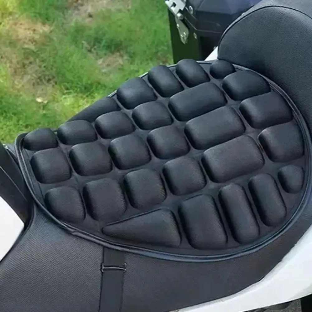 Motorcycle Seat Cushion Black Foam Soft Comfortable Breathable Seat Covers Mats Motorcycles Electric Bike Accessories