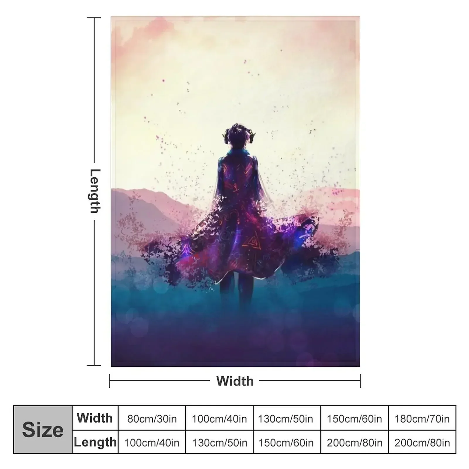 Mollymauk purple dress Throw Blanket christmas decoration warm winter sofa bed Blankets For Sofas Stuffeds Hairy Blankets