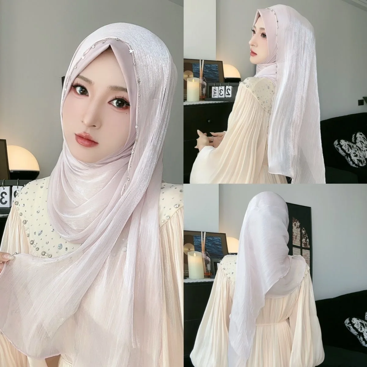 Muslim Islam Wrap Hijab New Design Arabian Lady Shayla Scarves