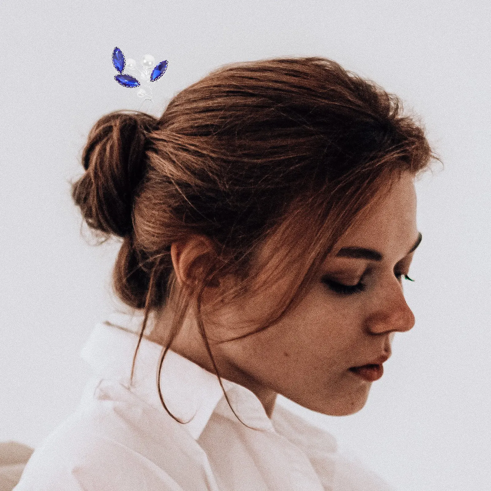 3pcs Crystal Stick Rhinestone Hair Forks Classical Hairpin For Wedding Party Women Hair Accessories Bun Styling Tools