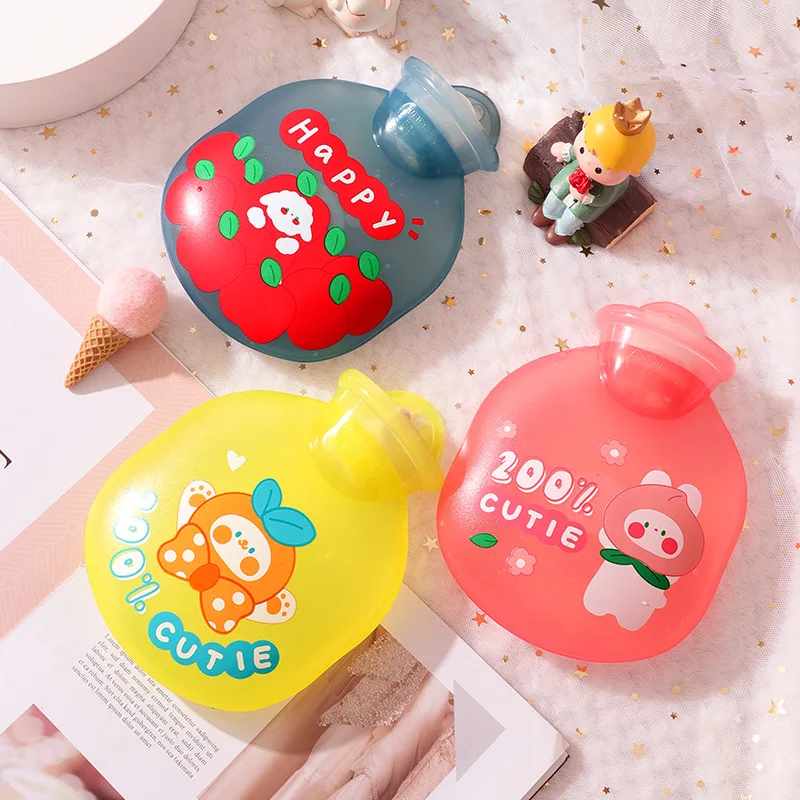 Hot Water Bag Water Injection Color Changing Small Flooding Walking Warm Baby Cute Explosion-proof Warm Water Bag  350ML New