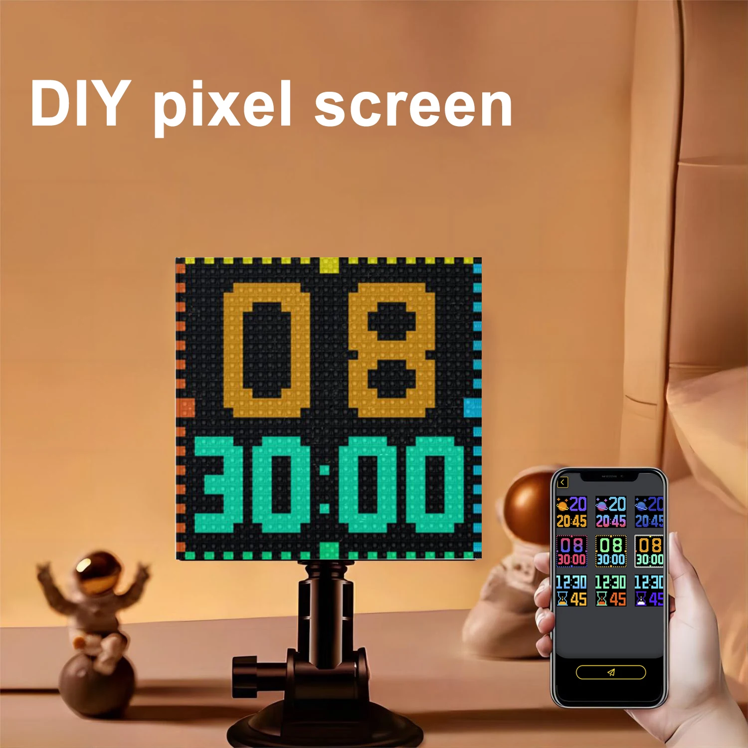 Ekran LED Pixel displayowy kontrola aplikacji ekran znak samochodowy LED z programowalnym ekranem LED 32x32 pikseli z niestandardową animacją