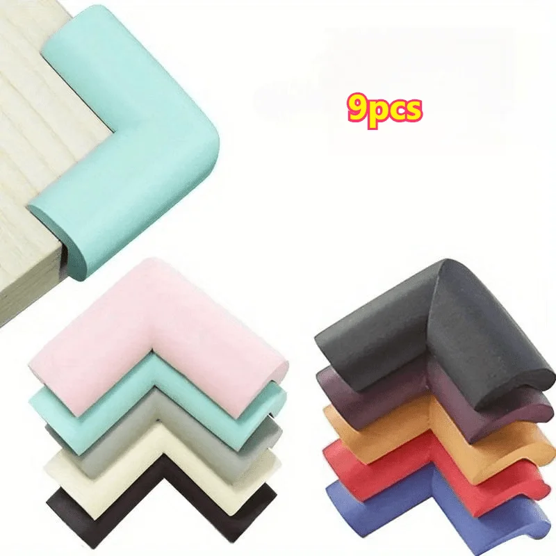 9pcs Protection Corner Soft Table Desk Safety Corner Safety Edge Guards Furniture Protector Cover
