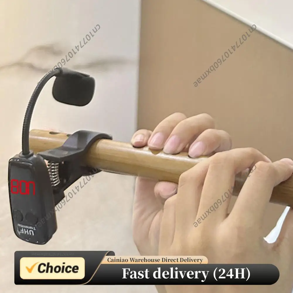 

Беспроводной UHF-микрофон-прищепка для флейты, беспроводной приемник и передатчик для кларнета и флейты