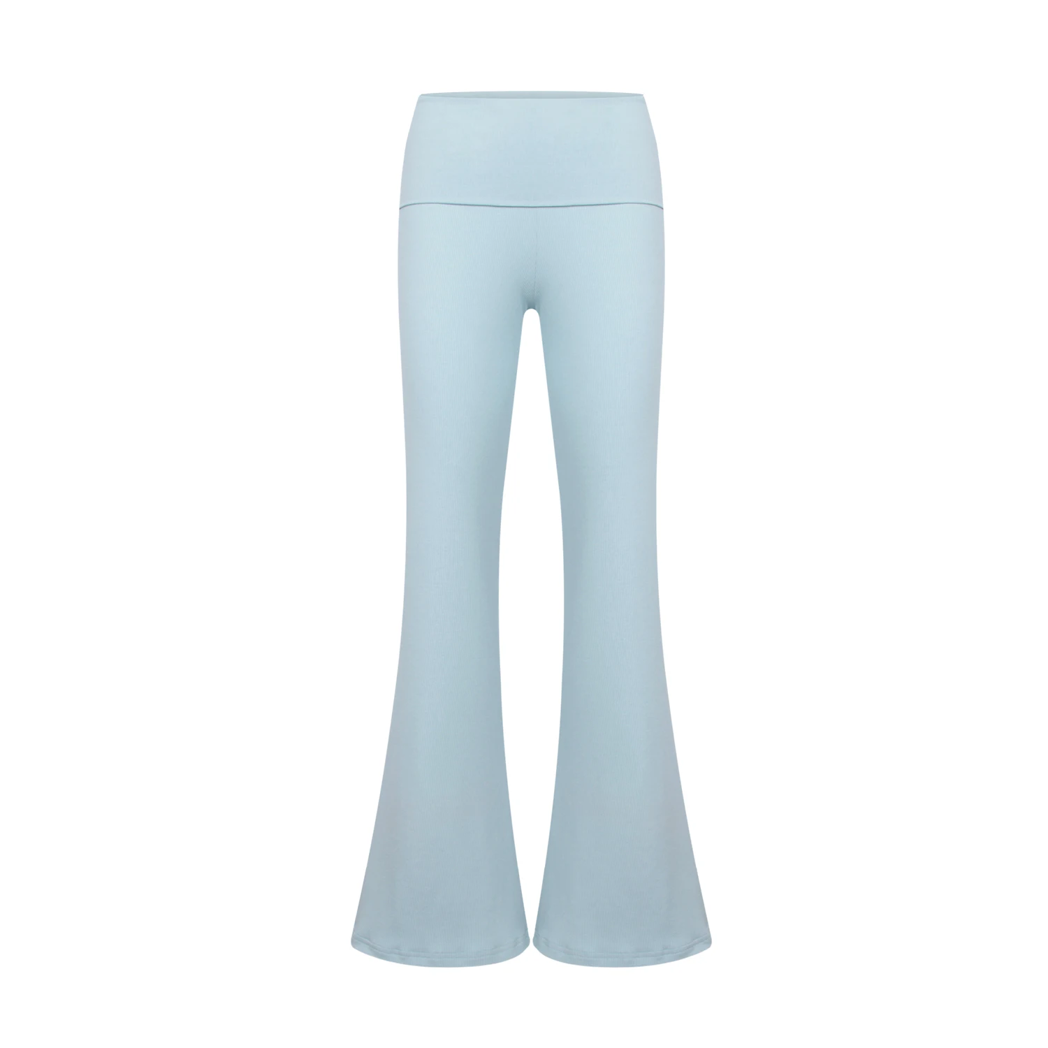 

Summer Edition Bell Bottom Pants Women's High Waist Quick Dry Slimming Tummy Control Casual Long Trousers Street Style