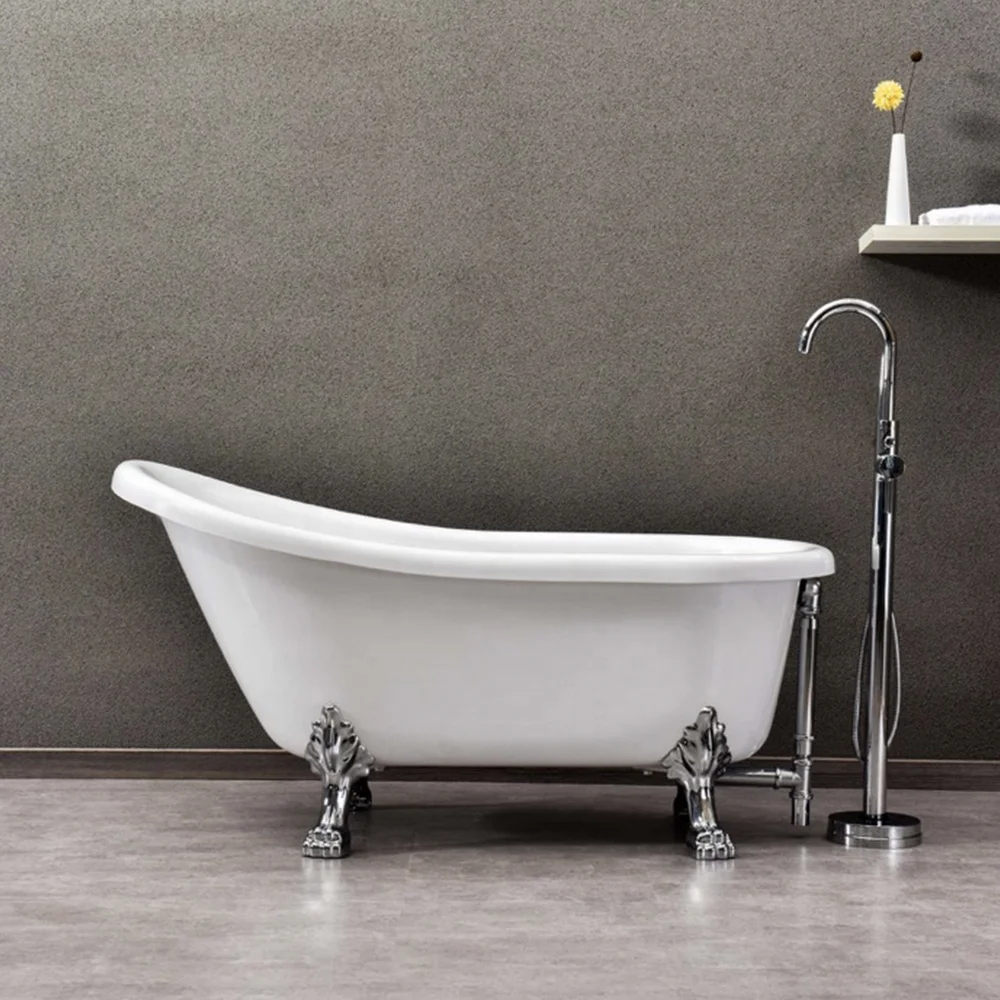 

Factory High Quality Antique Classic Small Bath Tub Acrylic Freestanding Vintage Bathtubs ClawfootTub