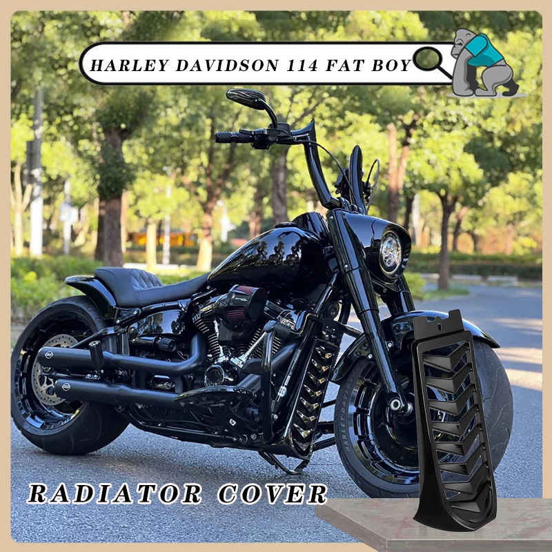 

Motorcycle Gloss Black Front Chin Spoiler Lower Radiator Cover For Harley Softail Street Bob Breakout 114 Fat Bob 2018-2023 2022