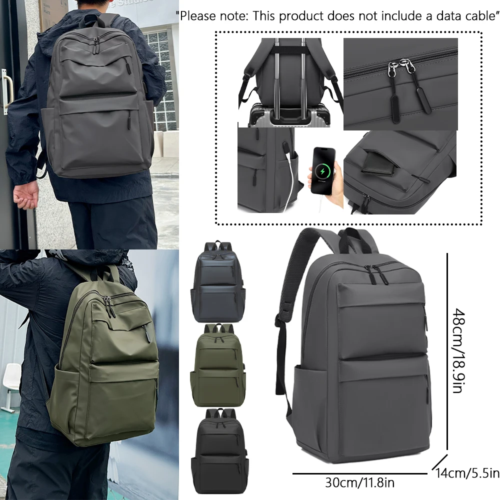 

Business Backpack for Men, Multifunctional Large Capacity Simple Computer Bag, Commuting Leisure Travel Backpack