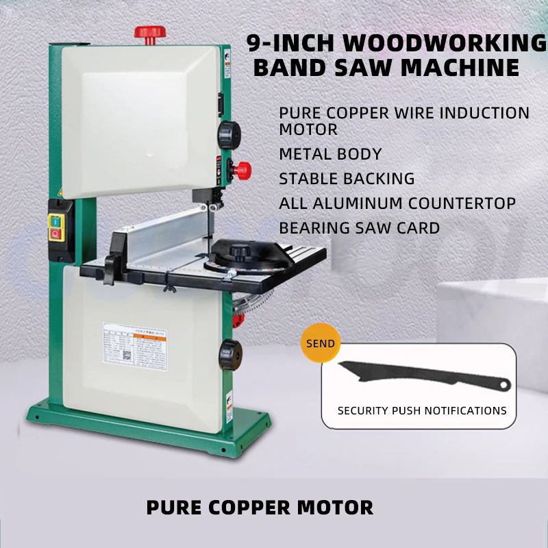 10 Inch Multifunctional Band Sawing Machine Small Household DIY Woodworking Wire Saw Desktop Scroll Saw Metal Bench Table Saw
