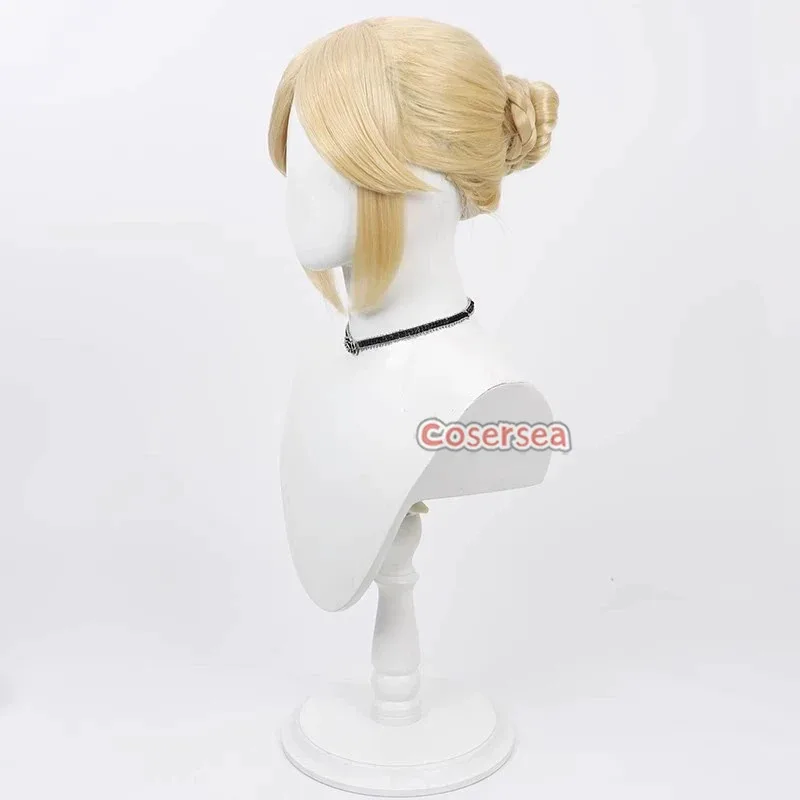 Cosersea galatea cosplay perucas identidade v caçador galatea halloween role play feminino longo loira peruca de cabelo sintético resistente ao calor