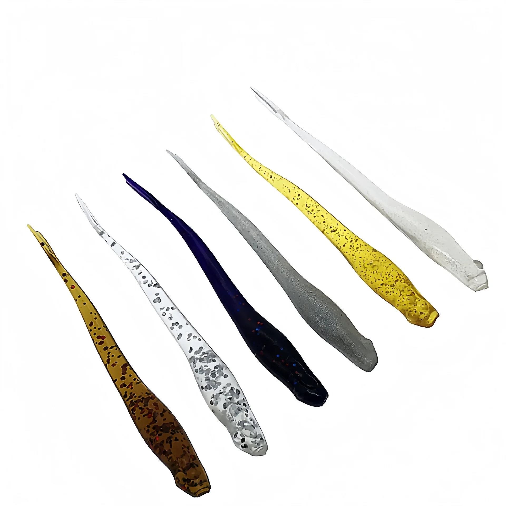 MUKUN 10 Stück Neue Köder Glider Angelköder Sinkender Tremor-Köder Weicher Angelköder ForkTail Wobblers Pesca Isca Soft 9CM 2G – Detail 2
