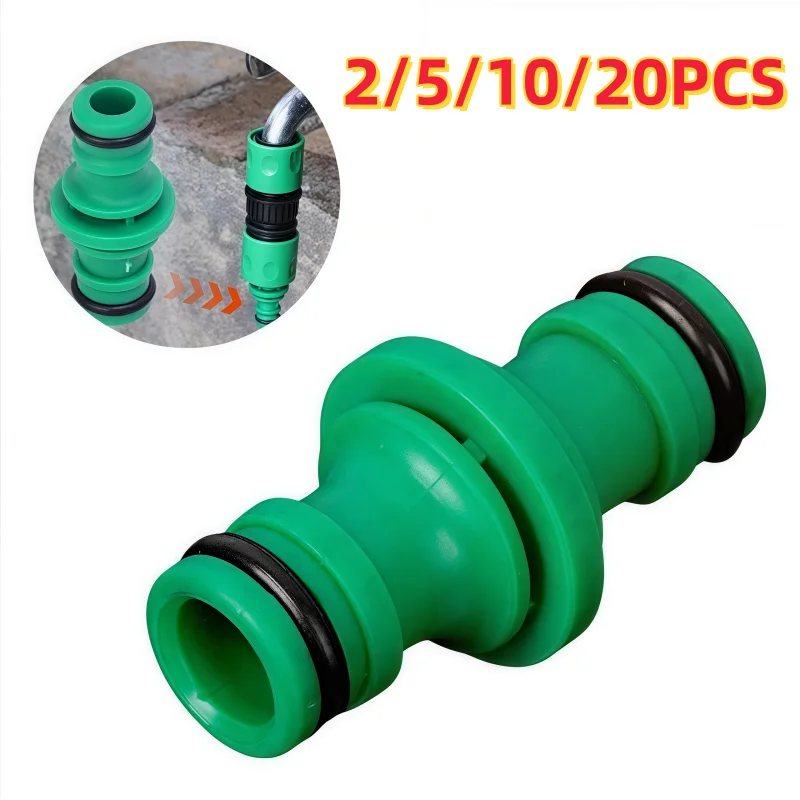 Double Plug Hose Connector Quick Release Joint For Car Washing Garden Pipe Irrigation Watering Tool Extension Plumbing Fitting