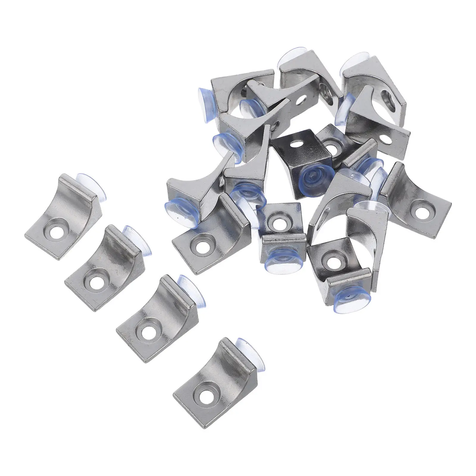 Glass Shelf Support Pegs 20Pcs Zinc Alloy Anti Slip Bracket Pins for Cabinet Wardrobe Bookcase Furniture