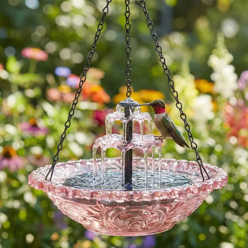 Outdoor Hanging Solar Bird Bat - đánh giá và giá Bonsai Garden Fountain