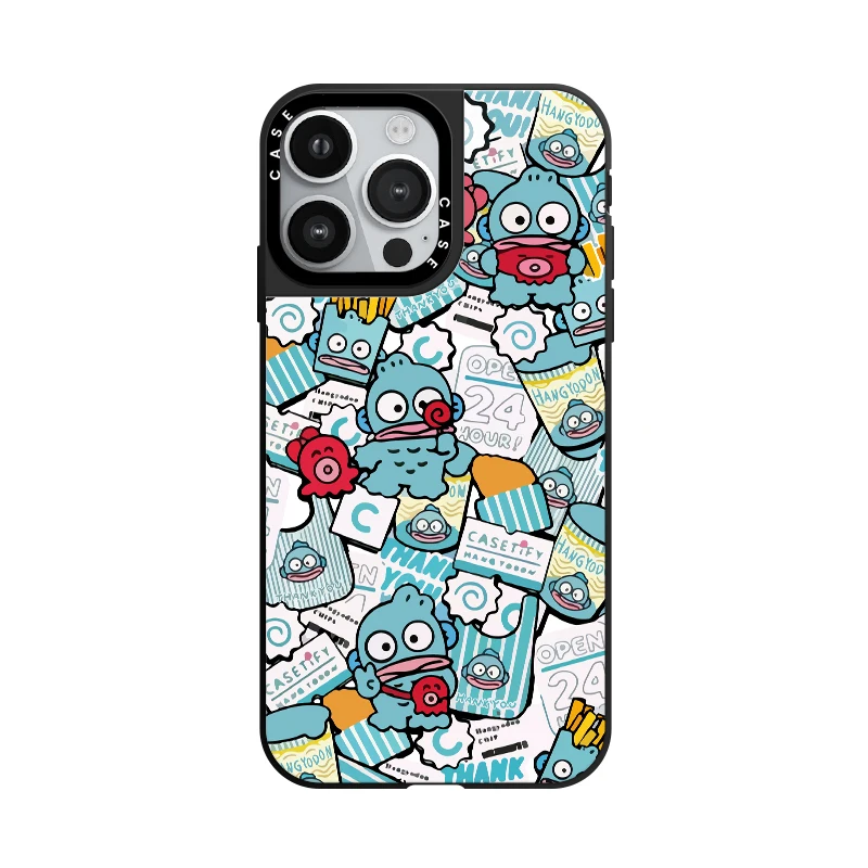 Sanrio Kuromi Keroppi Cinnamoroll fish Mirror Phone Case with MagSafe for iPhone 16 12 13 14 15 11 16 Pro Max Plus Drop-proof