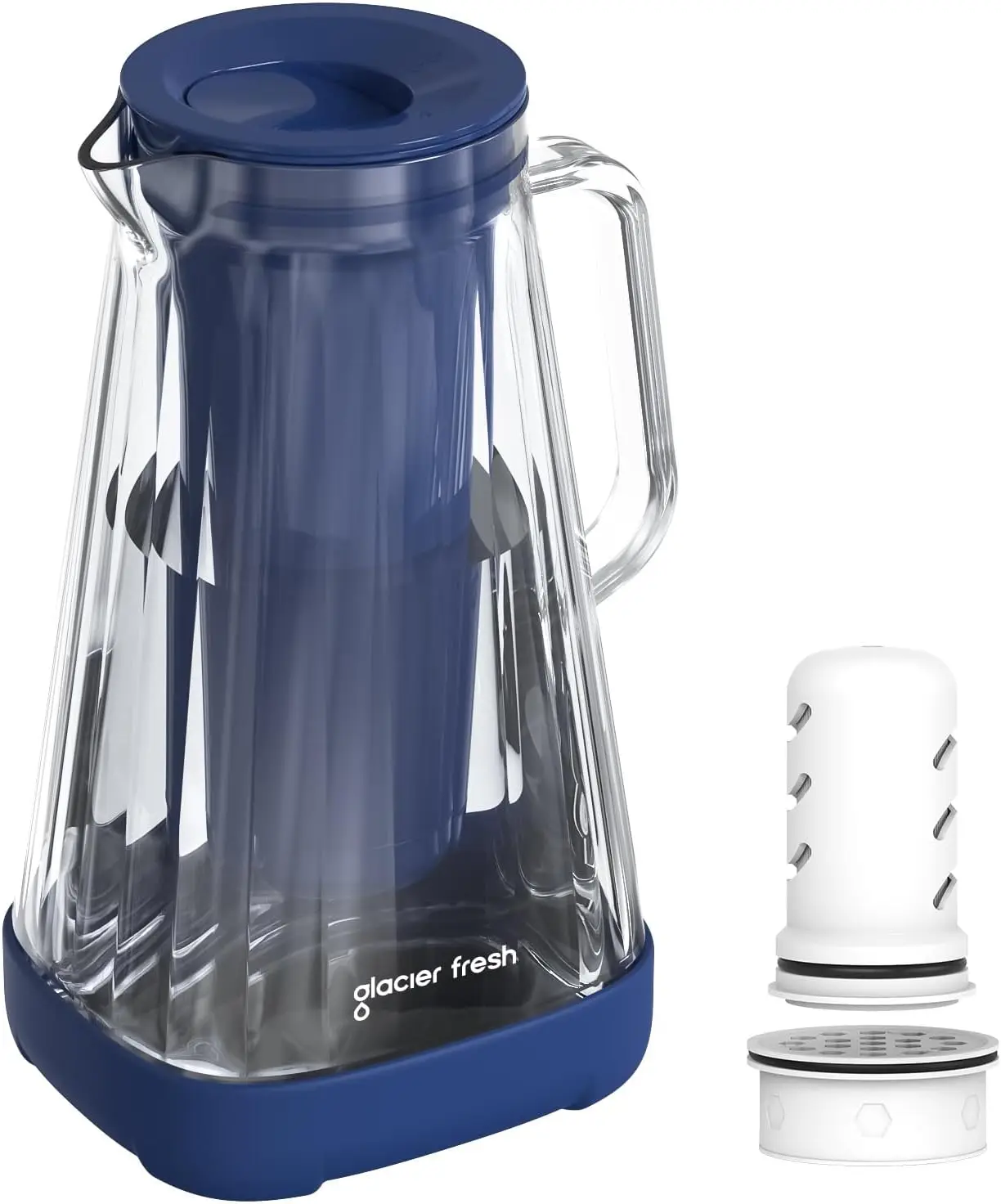 

Кувшин-фильтр для воды на 10 чашек с ультрафильтрацией и угольным фильтром, уменьшает содержание хлора, PFOA/PFOS на 99%