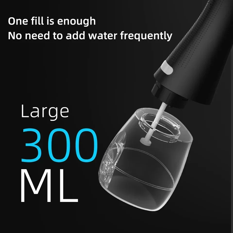 USB قابلة للشحن عن طريق الفم الري ، دودة الحرير المياه ، المحمولة الأسنان المياه النفاثة ، 300 مللي خزان المياه ، مقاوم للماء الأسنان الأنظف