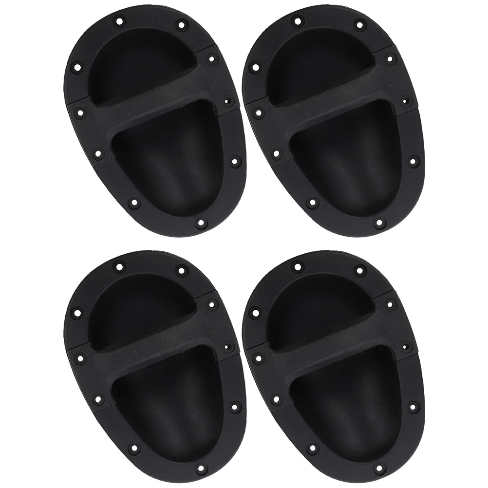 4 Pcs Speaker Handle Sound Boxes Handles 2120X1480X650CM Amplifiers Replacement Cases Plastic Accessory Black Grip Stage