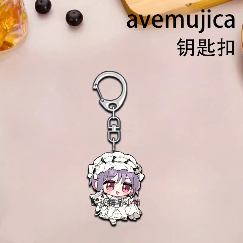 5 個のアニメ BanG Dream! キーホルダー漫画ミスミウイカ若葉睦美アクリルペンダントキーリングバックパック装飾ギフト