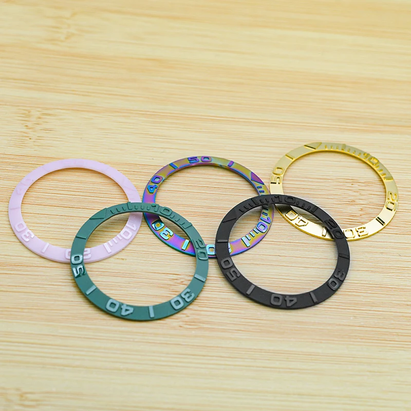 Мод 38 мм * 30,5 мм керамический Наклонный Безель вставка кольцо подходит для Seiko NH35 NH36 часы яхта Master ободок сменные части аксессуары