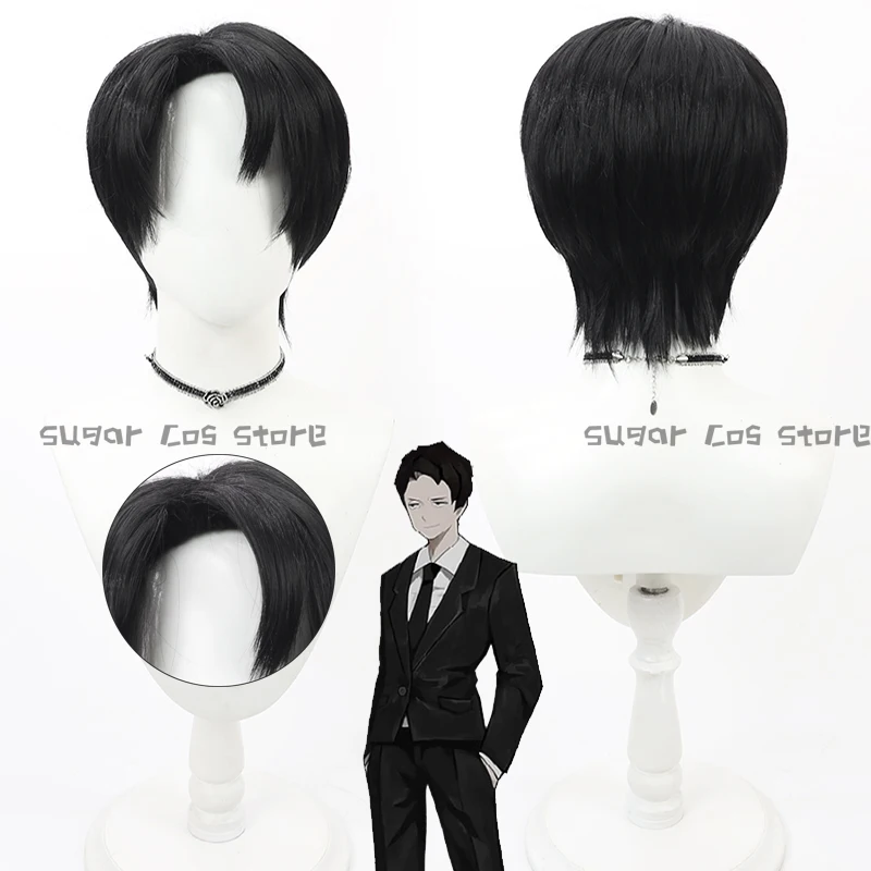 

Аниме-игра Библиотека Руины Роланд, парик для косплея, черные короткие термостойкие синтетические волосы, Хэллоуин, карнавал, ролевая игра, реквизит для вечеринки