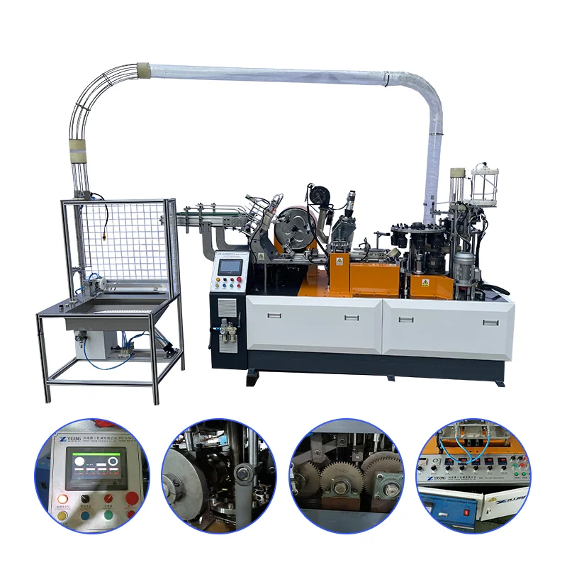 YG Automatic Paper Cup Machine Price Full Ultrasonic Paper Cup Making Forming Manufacturing Production Line Sale for Romanian