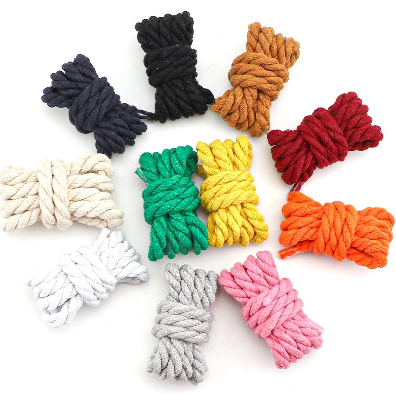 1CM Thicker Round Shoelaces Quality Colorful Cotton Shoelace Sneakers Rope Laces Boots Shoe laces Shoes 100/120/140/160CM 1Pair